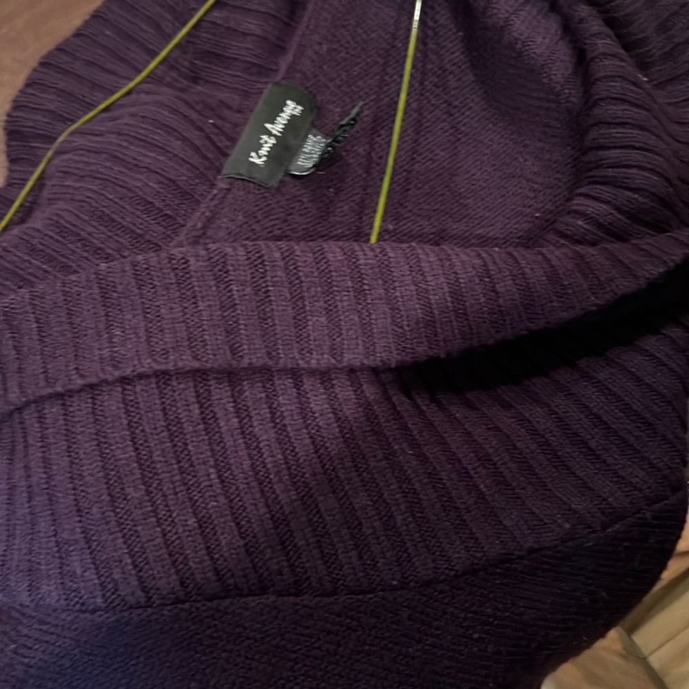 Purple Sweater And Nature Back